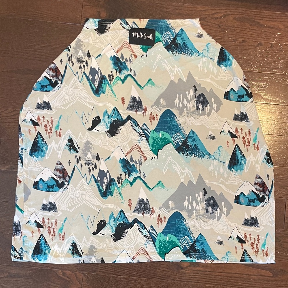 Milk Snob 5-in-1 Car seat Cover Rocky Mountains Print